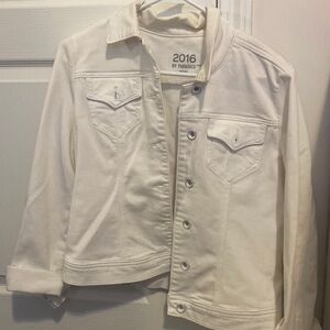 White jean jacket